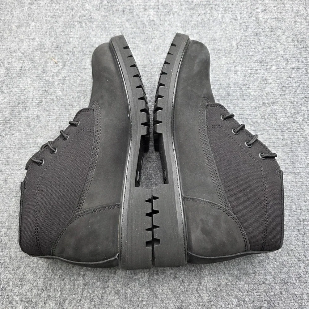 Timberland Heritage Mid Lace Chukka Boots Black Nubuck TB0A431H Men's Size 10